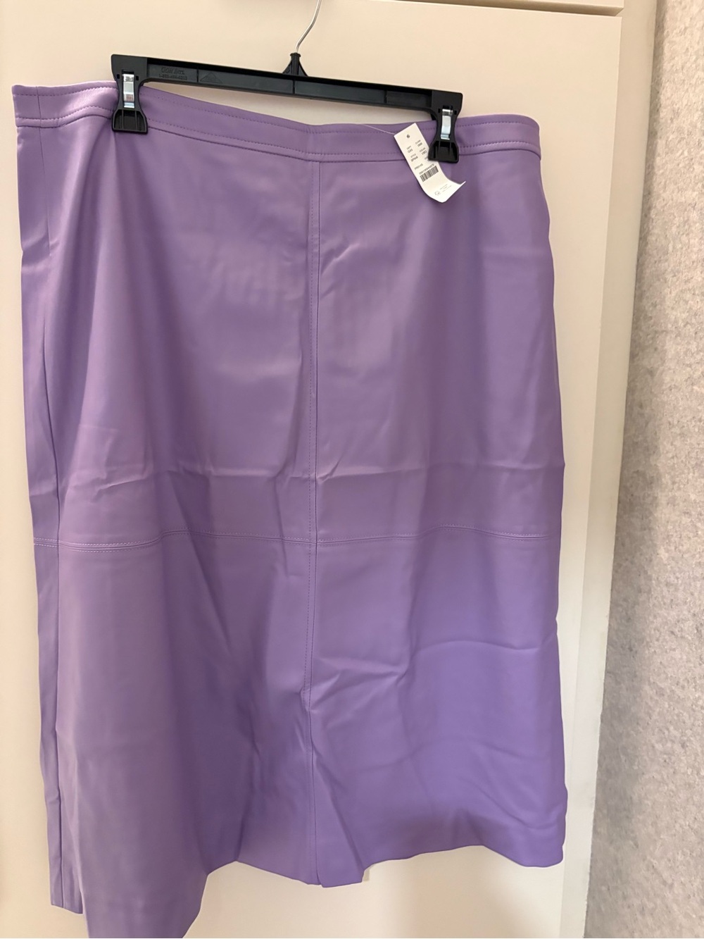 J. Crew Faux Leather Skirt. Lavender. Size 16. New with tags.
